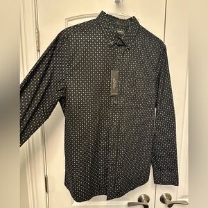 NEW! Banana Republic Black and White Paisley Patterned Shirt